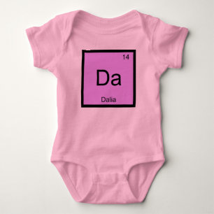 Dalia Name Chemistry Element Periodic Table Baby Bodysuit