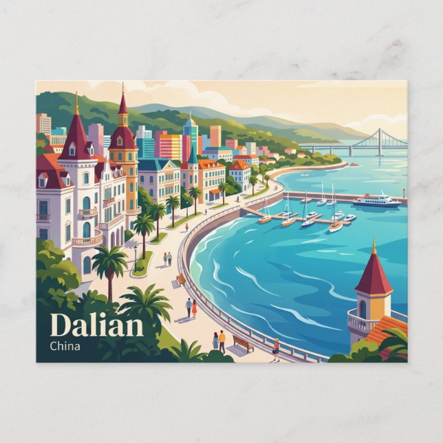Dalian, China Postcard (Front)