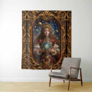 Dalicia Istia Keeper Of Radiant Astrolabe Of Oros Tapestry