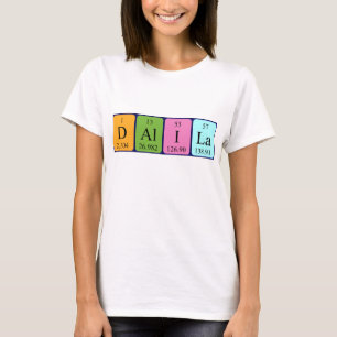 Dalila periodic table name shirt