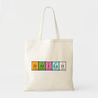Dalilah periodic table name tote bag