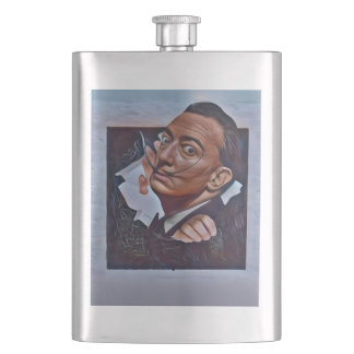 Dali's Black Square Hip Flask
