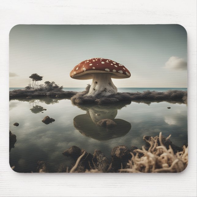 Dali's Mushroom Island  Mouse Mat (Front)