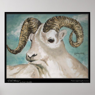 Dall Sheep Print, Value Poster Paper (Matte)
