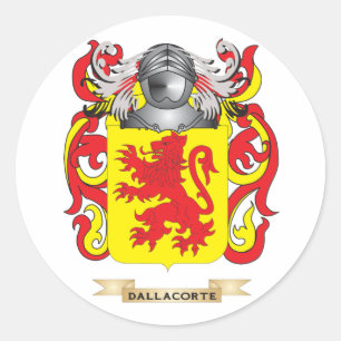 Dalla Corte Coat of Arms Classic Round Sticker