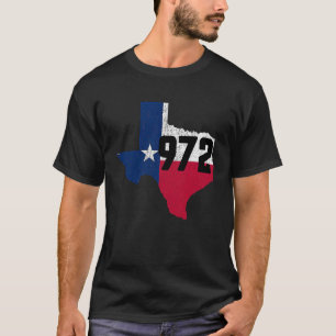 Dallas Area Code 972 Phone Number Texas Souvenir T-Shirt