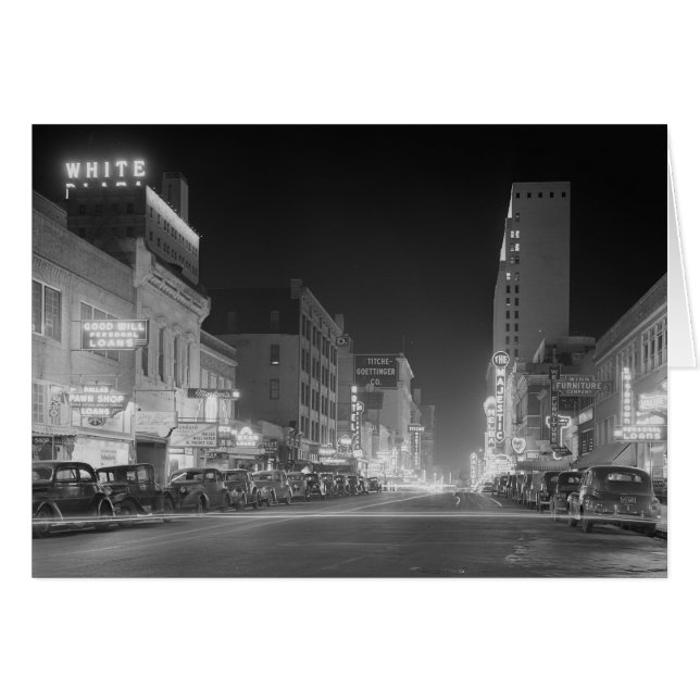 Dallas At Night, 1942 (Front Horizontal)