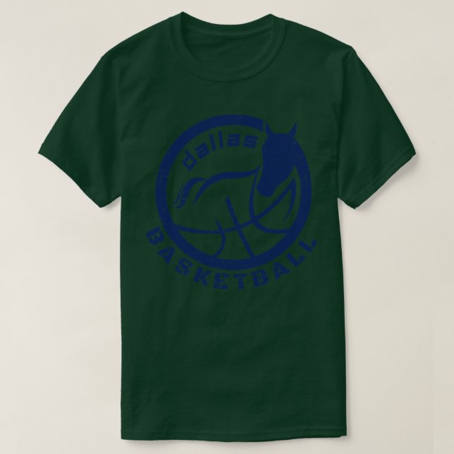 Dallas basketball retro 80s TShirt (Design Front)