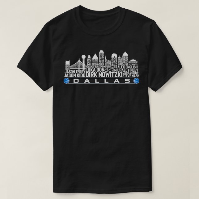 Dallas Basketball Team All Time Legends Atlanta Ci T-Shirt (Design Front)