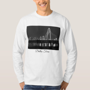 Dallas Bridge View Grayscale T-Shirt