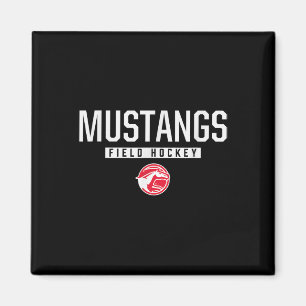 Dallas Center-grimes Mustangs Logo Field Hockey Hs Magnet