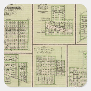 Dallas Centre, Casey, DeSoto, Dexter Square Sticker