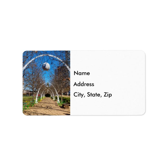 Dallas Christmas Arches Address Labels (Front)