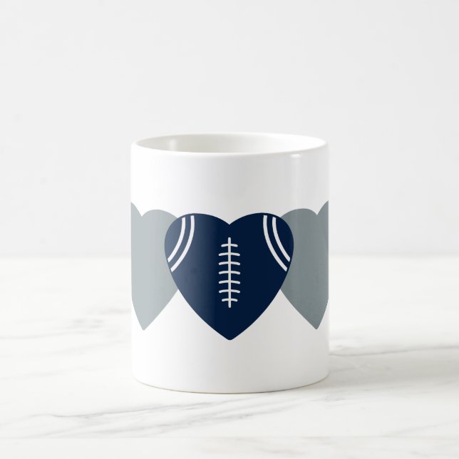 Dallas Cowboys Football Heart Design Coffee Mug (Center)