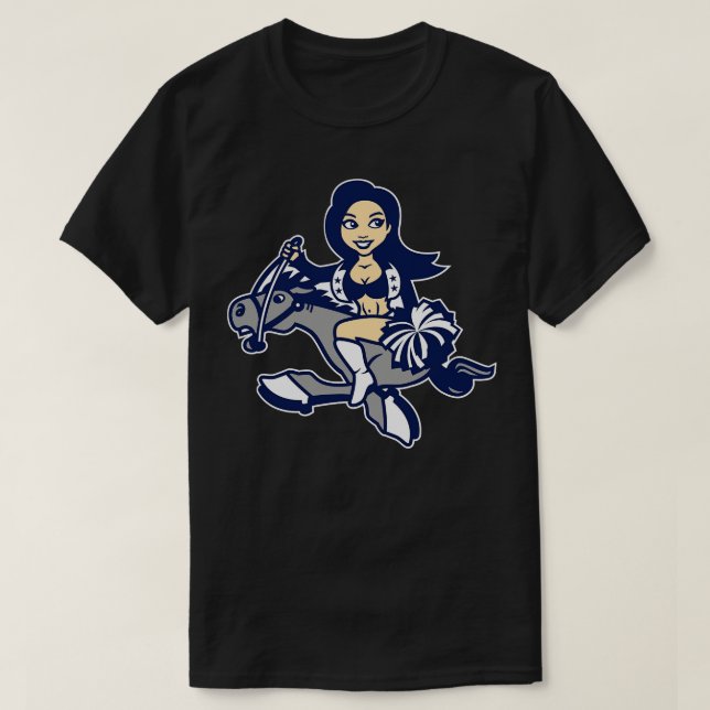Dallas Cowgirls Cheerleader T-Shirt (Design Front)