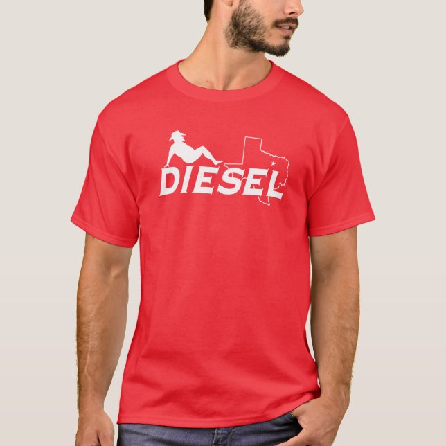 Dallas Diesel Softball Mudflap Man T-Shirt (Front)