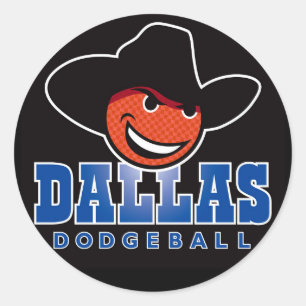 Dallas Dodgeball Logo Stickers