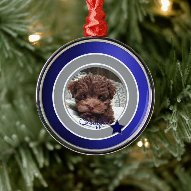 Dallas Dog Fan  Customisable Metal Tree Decoration (Tree)