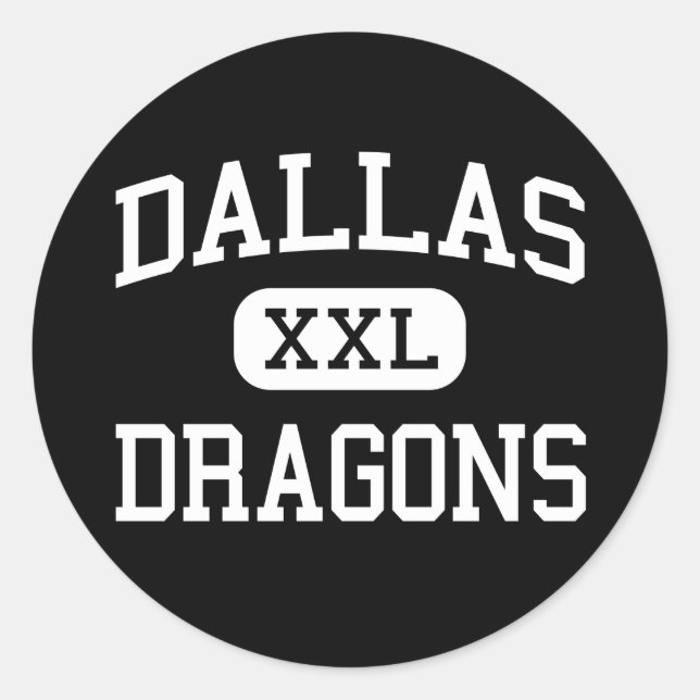 Dallas - Dragons - High School - Dallas Oregon Classic Round Sticker (Front)