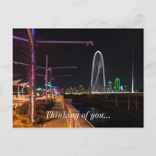 Dallas Evening Walk Postcard (Front)