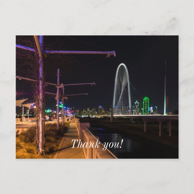 Dallas Evening Walk Postcard (Front)