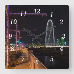 Dallas Evening Walk Wall Clock