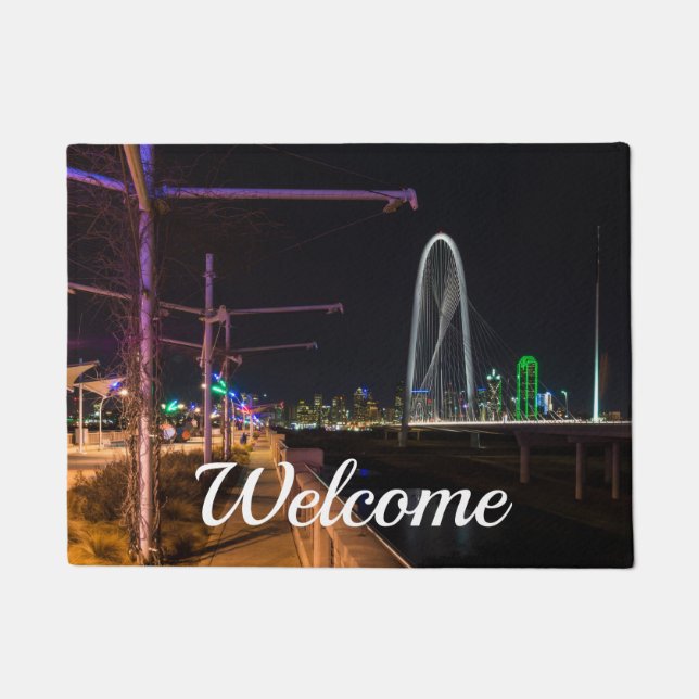 Dallas Evening Walk Welcome Doormat (Front)
