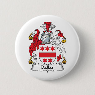 Dallas Family Crest 6 Cm Round Badge