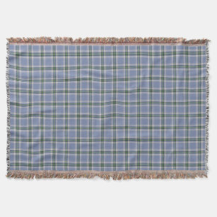 Dallas Family Weathered Tartan Throw Blanket