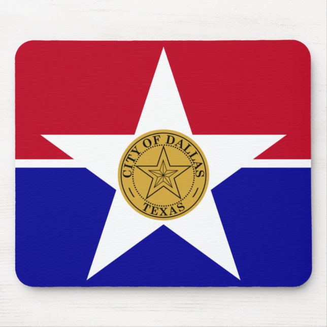 Dallas Flag Mouse Mat (Front)