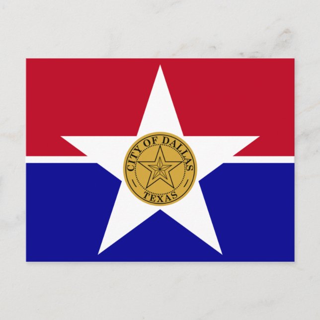Dallas Flag Postcard (Front)