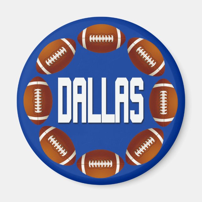 DALLAS FOOTBALL CIRCLE MAGNET (Front)