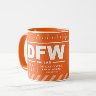 Dallas-Fort Worth International Airport DFW Mug