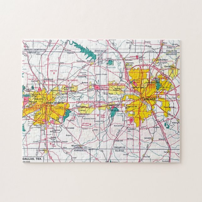 Dallas/Fort Worth Jigsaw Puzzle (Horizontal)