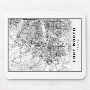 Dallas-Fort Worth Map Mouse Mat