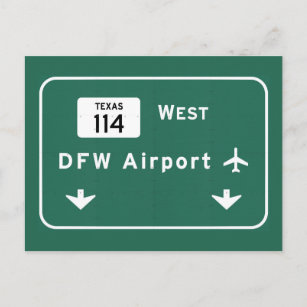 Dallas Ft Worth DFW Airport 114 Interstate Texas - Postcard