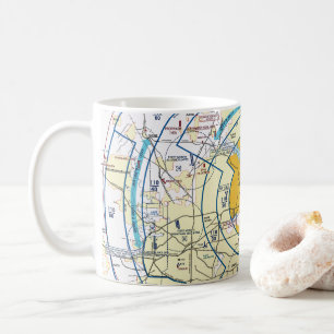 Dallas - Ft. Worth Flyway Chart Coffee Mug