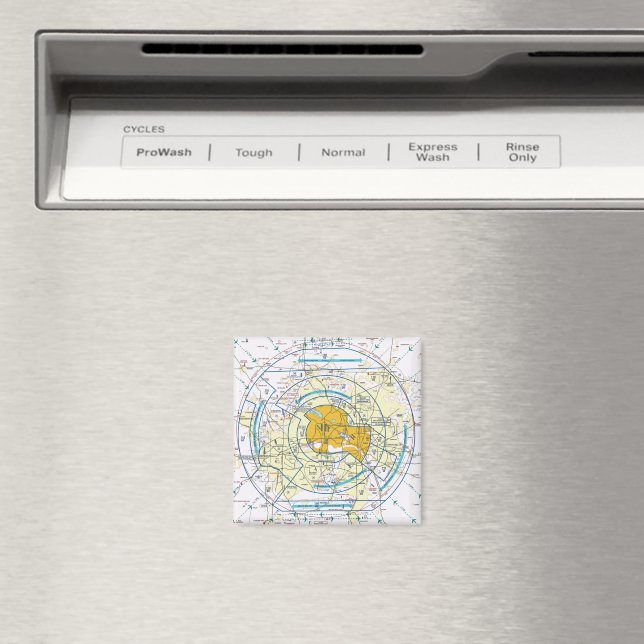 Dallas Ft. Worth Flyway Chart Magnet (In Situ (Dishwasher))