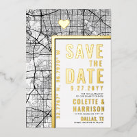 Dallas Love Locator | Wedding Save the Date