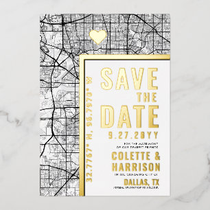 Dallas Love Locator   Wedding Save the Date