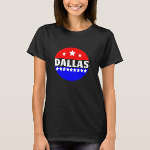 Dallas Patriotic Colours USA Sport America Veteran T-Shirt