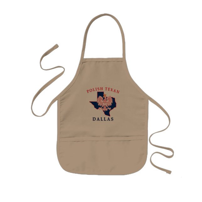 Dallas Polish Texan Kids Apron (Front)