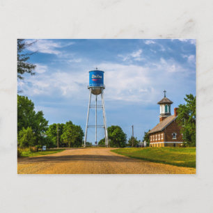 Dallas, SD Water Tower & Museum Postcard