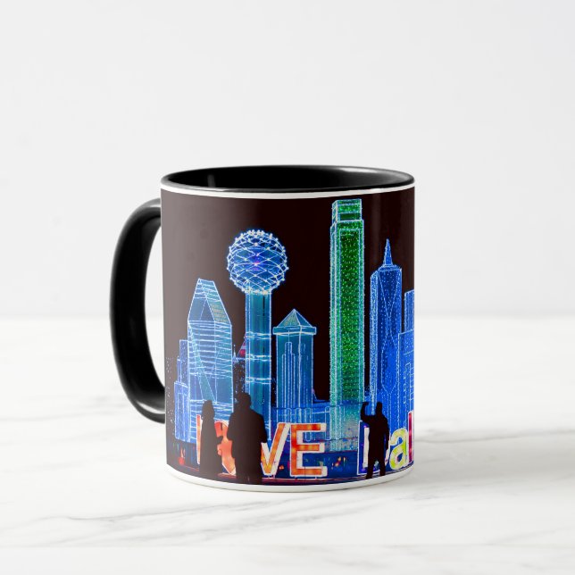 Dallas Skyline Coffee Mug (Front Left)