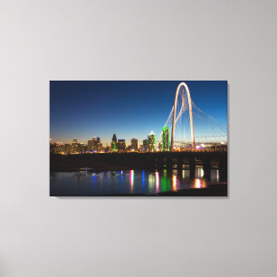 Dallas Skyline Dawn Canvas Print