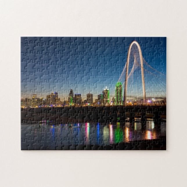 Dallas Skyline Dawn Jigsaw Puzzle (Horizontal)