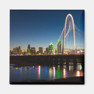 Dallas Skyline Dawn Magnet