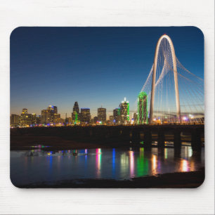 Dallas Skyline Dawn Mouse Mat