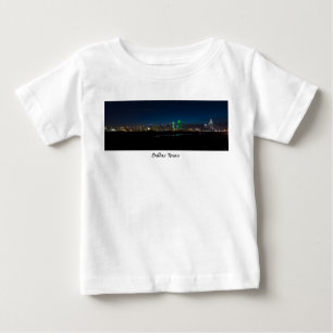 Dallas Skyline Dawn Pano Baby T-Shirt