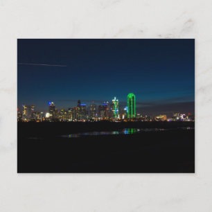 Dallas Skyline Dawn Pano Postcard
